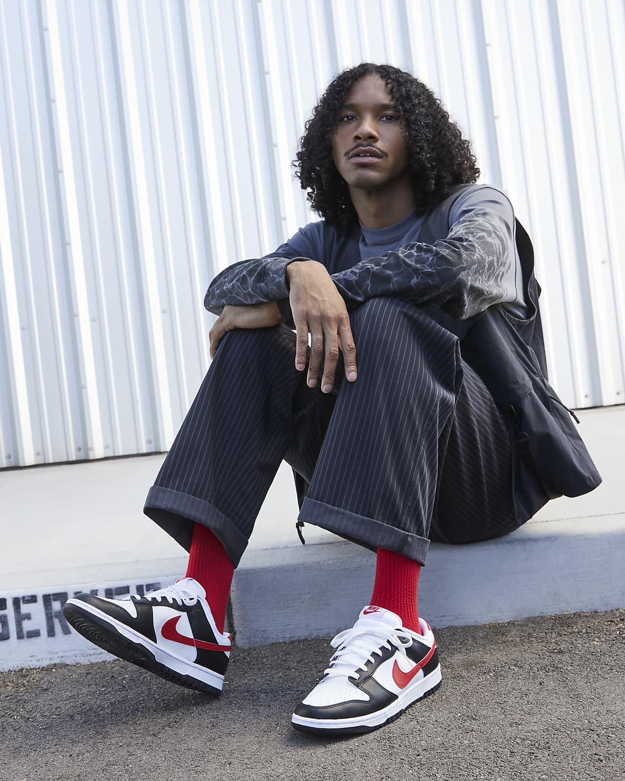 Nike - Dunk Low Retro - Red Swoosh Panda