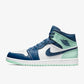 Nike - Air Jordan 1 Mid 'Blue Mint'